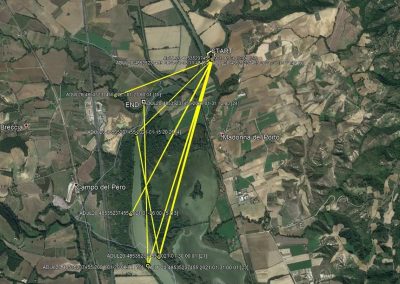 Mapy tras przelotów ślepowronów / Night Heron Flights Maps