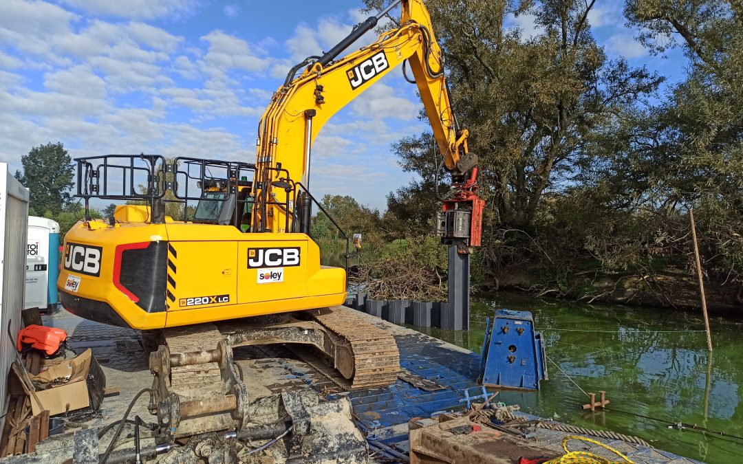 Intensive construction works on ponds and gravel pits