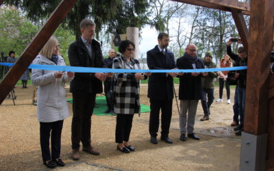 The observation tower for bird watching at the Goczałkowice Reservoir ceremonially opened